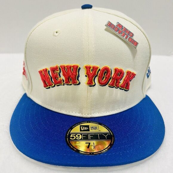 New Era New York Mets Big League Chew 59FIFTY Fitted Hat Cap White 7 1/2 - Picture 2 of 7
